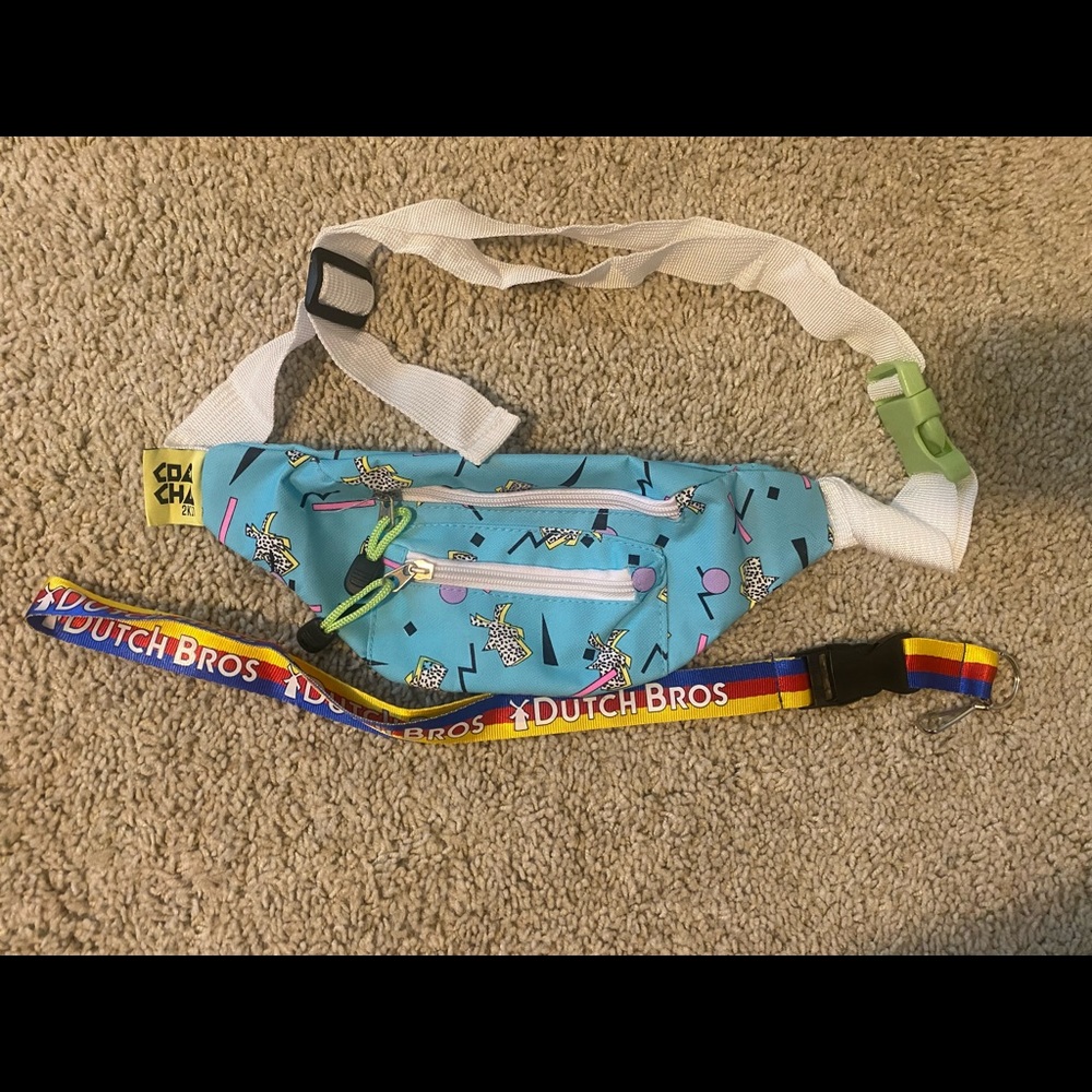 Dutch Bros Coacha Fanny Pack & Landyard